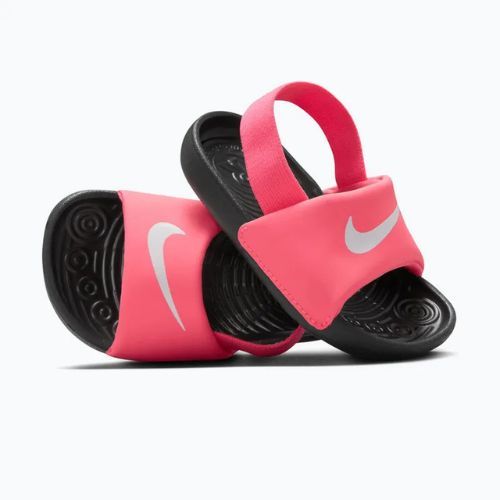 Klapki dziecięce Nike Kawa digital pink/black/white