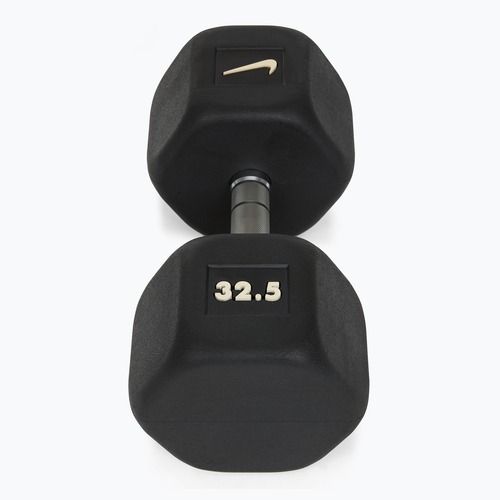 Hantel ogumowany Nike Strength Hex Dumbbell 32,5 kg black/white