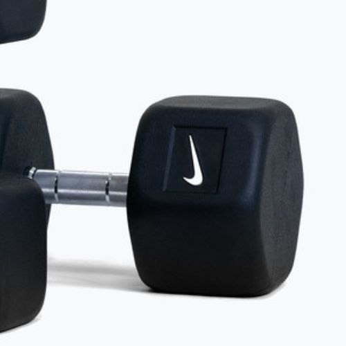 Hantel ogumowany Nike Strength Hex Dumbbell 35 kg black/white