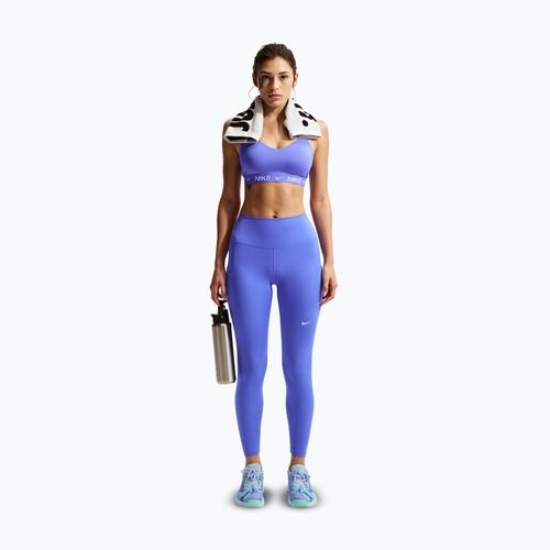 Legginsy treningowe damskie Nike One High-Waisted 7/8 sapphire/white