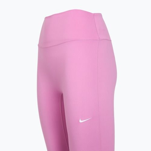 Legginsy treningowe damskie Nike One High-Waisted 7/8 light magenta/white