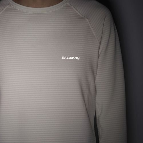 Bluza polarowa damska Salomon Essential Lightwarm whisper white