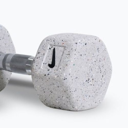 Hantle Nike Strength Grind Hex Dumbbell 2 x 10 kg wolf grey