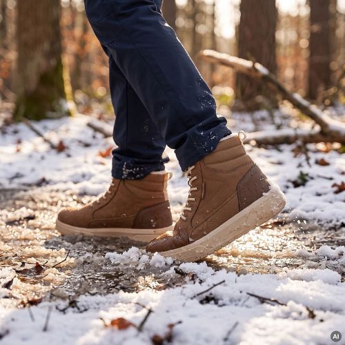 Buty barefoot dziecięce KADVA SPLAYON Anti-Puncture JR brązowy