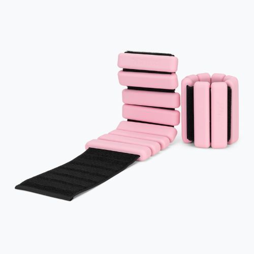 Obciążniki na kostki i nadgarstki XTREXO SCULPT 2 x 1.5 kg różowy