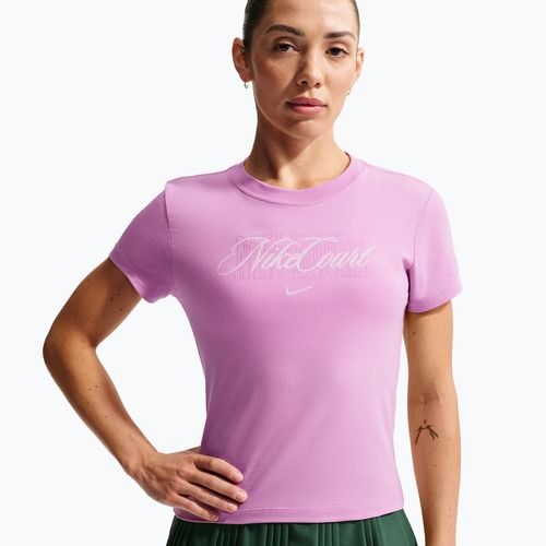 Koszulka tenisowa damska Nike Court Heritage light magenta/pink foam