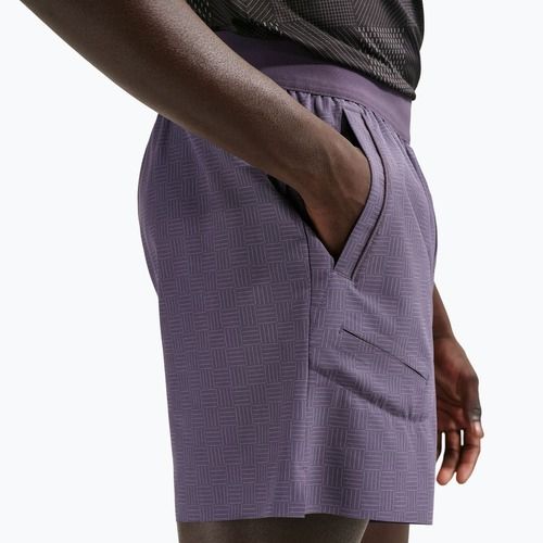 Spodenki tenisowe męskie Nike Court Advantage Dri-Fit 6" dark raisin/white