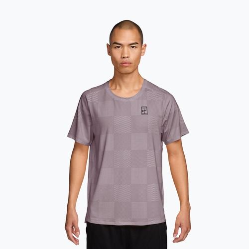 Koszulka tenisowa męska Nike Court Dri-Fit Advantage Print light violet ore/black
