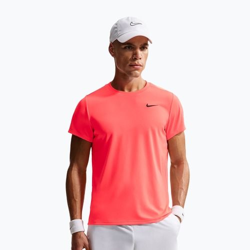 Koszulka tenisowa męska Nike Court Dri-Fit Victory hot lava/black