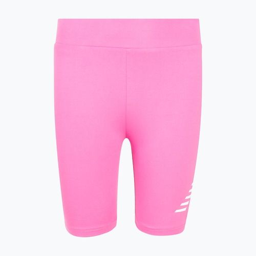 Spodenki dziecięce New Balance Stacked Logo Cycle pink satin