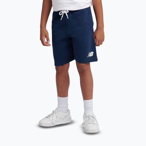 Komplet dziecięcy New Balance Stacked Logo Tee & FT Short nb bright white