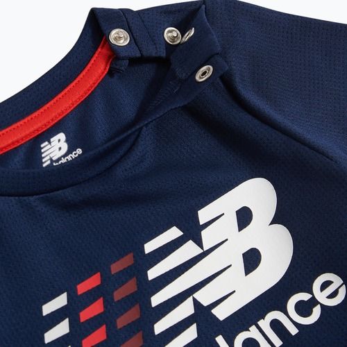 Komplet dziecięcy New Balance Contrast Athletic Tee & Nylon Short nb navy