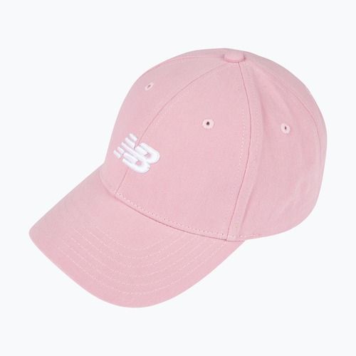 Czapka z daszkiem dziecięca New Balance Small Logo pink taffy