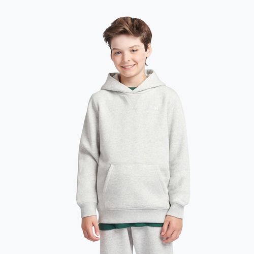 Bluza dziecięca New Balance Brush Back Small Logo Hoodie ash heather