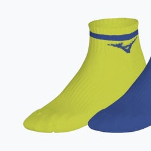 Skarpety Mizuno Training Mid With Line 3 pary lightning yellow/ultramarine