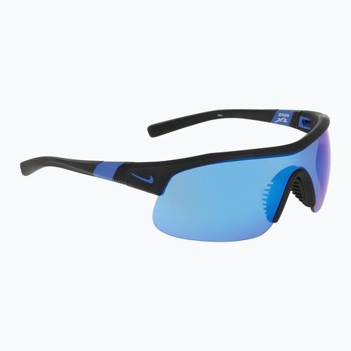 Okulary przeciwsłoneczne Nike Show X1 matte black/blue mirror