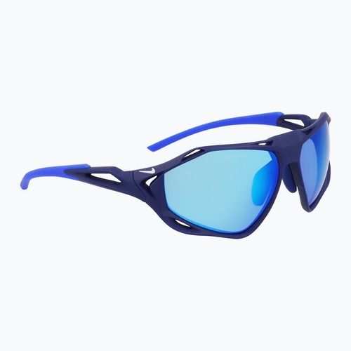 Okulary przeciwsłoneczne Nike Zeus Rise matte void blue/blue mirror