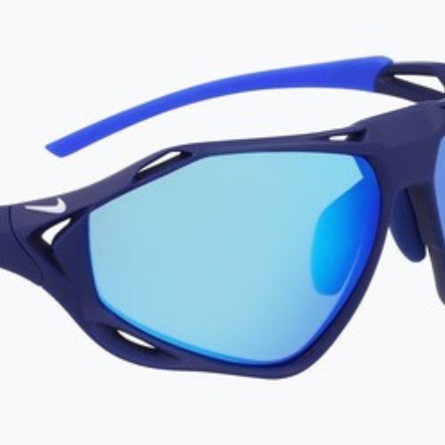 Okulary przeciwsłoneczne Nike Zeus Rise matte void blue/blue mirror