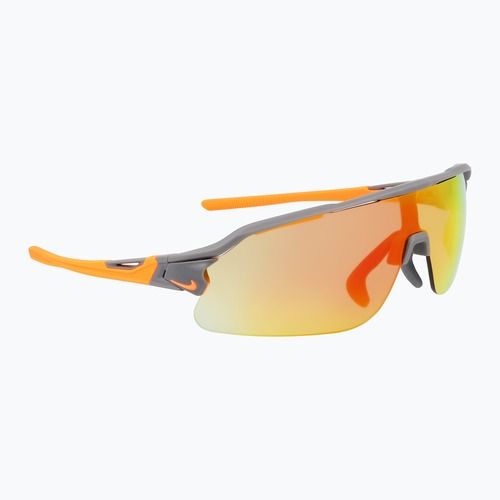 Okulary przeciwsłoneczne Nike Flyfree Shield E matte smoke grey/road orange mirror/ clear