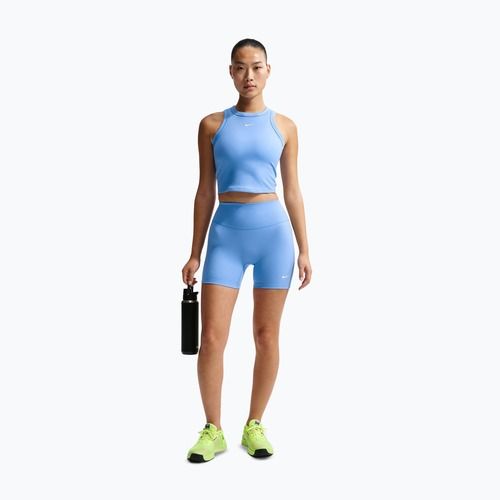 Koszulka damska Nike One Fitted Dri-Fit Cropped Tank thunder university blue/white