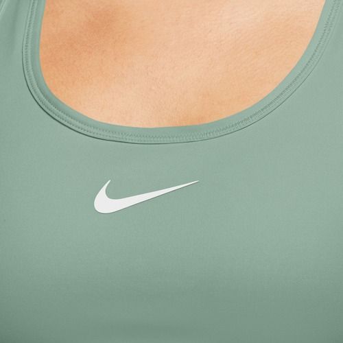 Biustonosz treningowy Nike Swoosh Medium Support steam/white