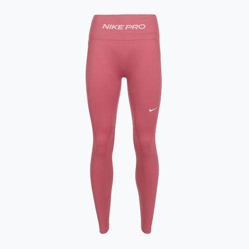 Legginsy damskie Nike Pro Seamless pink peony/white