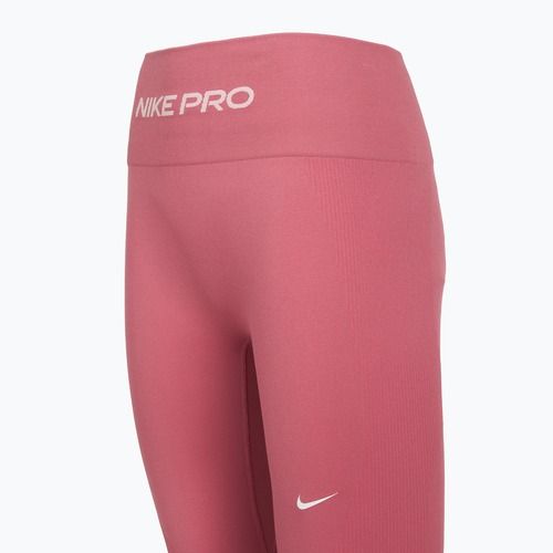Legginsy damskie Nike Pro Seamless pink peony/white