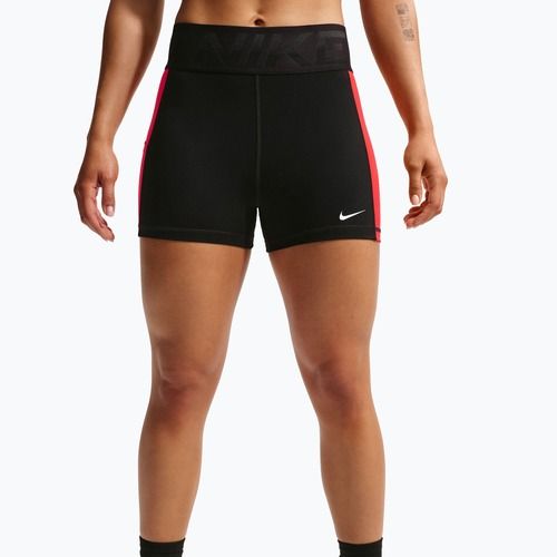 Spodenki treningowe damskie Nike Pro Sculpt Dri-Fit High-Waisted Biker 5" black/light crimson/white