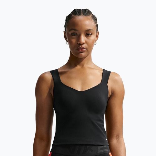 Koszulka treningowa damska Nike Pro Sculpt Medium Support Padded Tank black/white