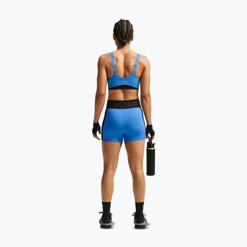 Biustonosz treningowy Nike Pro Sculpt Medium Support light photo blue/black/white