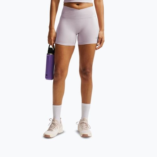 Spodenki damskie Nike One Biker 5" platinum violet