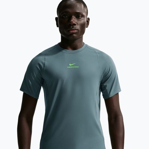 Koszulka treningowa męska Nike Pro Training Dri-Fit mineral slate/green strike