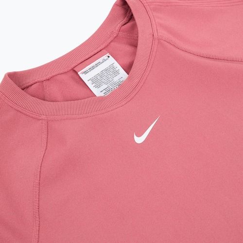 Koszulka treningowa damska Nike Pro Seamless Dri-Fit peony/white