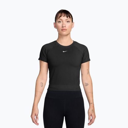 Koszulka treningowa damska Nike Pro Seamless Dri-Fit black/white