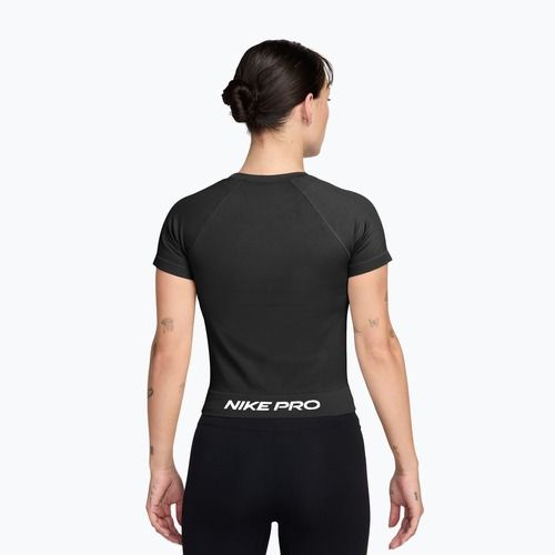 Koszulka treningowa damska Nike Pro Seamless Dri-Fit black/white