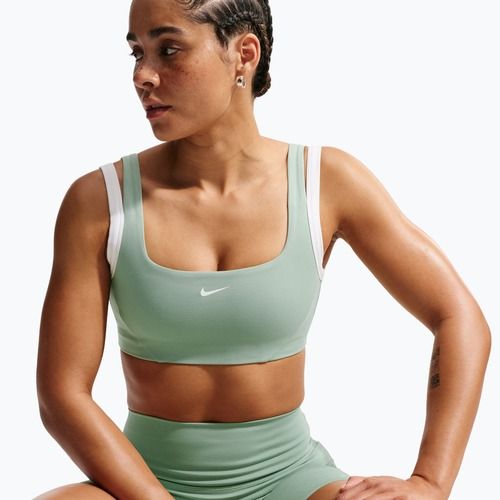 Biustonosz treningowy Nike One Light Support steam/white/white