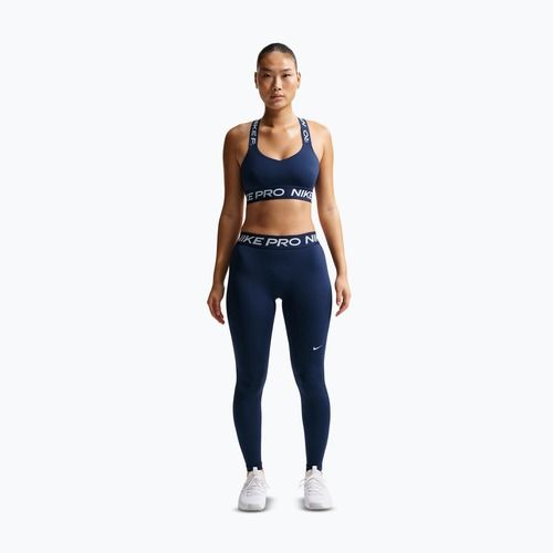 Legginsy damskie Nike Pro Mid-Rise Full midnight navy/white