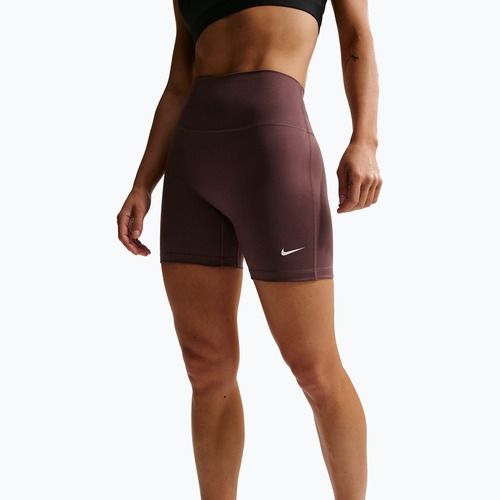 Spodenki damskie Nike One High-Waisted Biker 5" tattoo/white