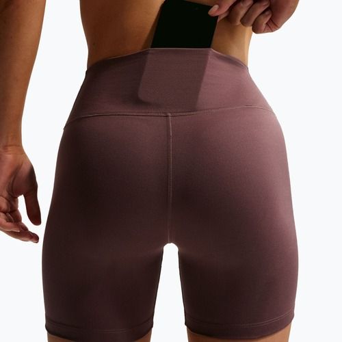Spodenki damskie Nike One High-Waisted Biker 5" tattoo/white