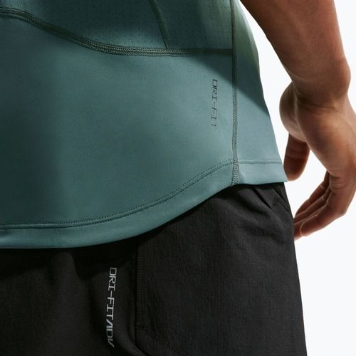 Koszulka treningowa męska Nike Pro Training Dri-Fit mineral slate/green strike