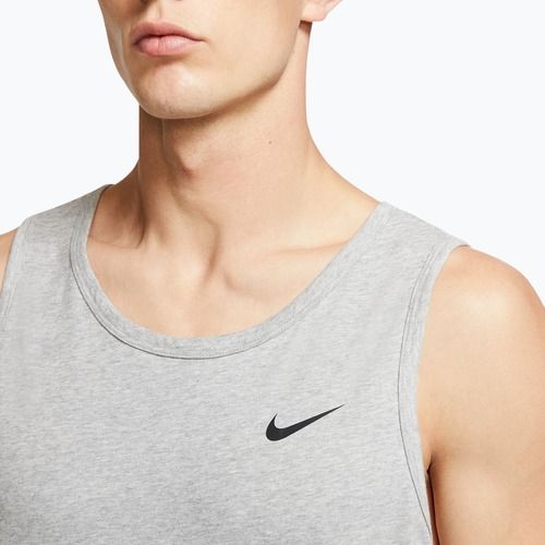 Koszulka treningowa męska Nike Dri-Fit TT dark grey heather/black