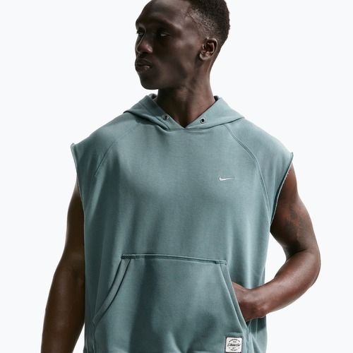 Bluza treningowa męska Nike Athletic Club Dri-Fit Sleeveless Hoodie mineral slate/mineral slate