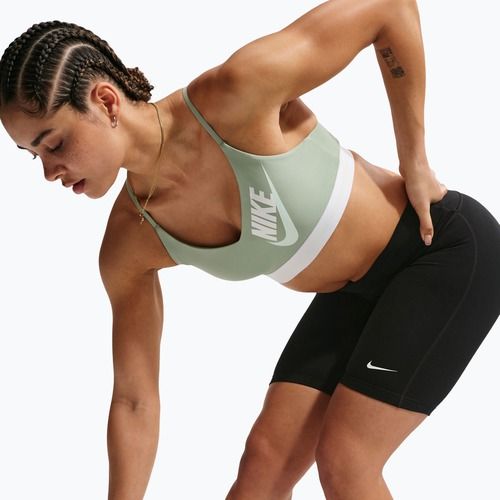 Biustonosz treningowy Nike Indy Light Support steam/white/barely green