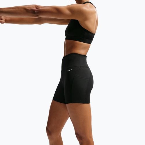 Spodenki damskie Nike One High Waisted Biker 5" black/black/white