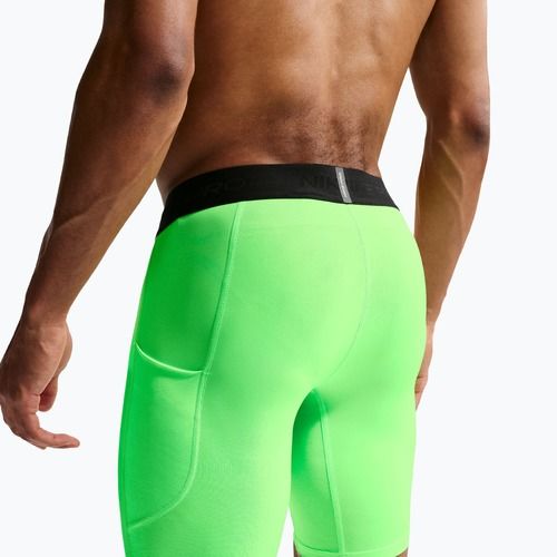 Spodenki treningowe męskie Nike Pro Dri-Fit Fitness Long green strike/black