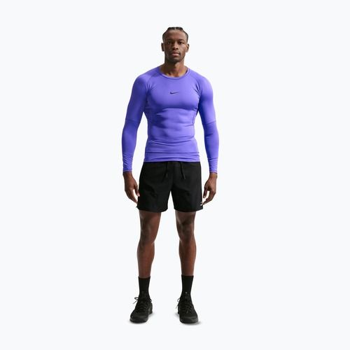 Longsleeve treningowy męski Nike Pro Dri-Fit Tight Fitness persian violet/black