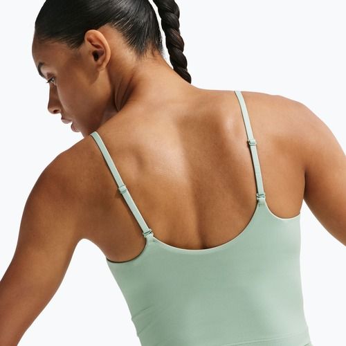 Biustonosz treningowy Nike One Medium Support steam/white