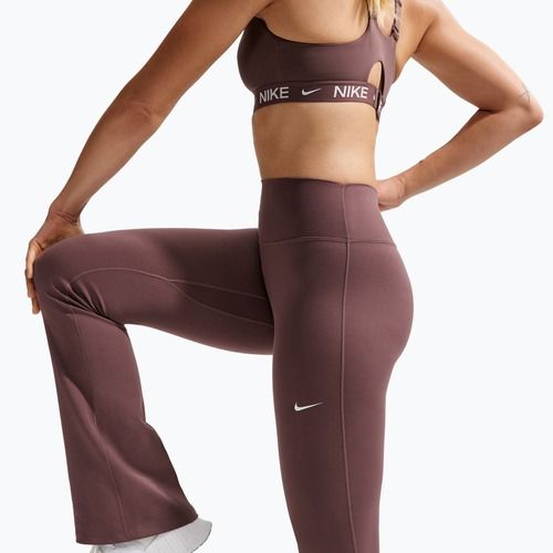 Legginsy damskie Nike One High Waisted Flared tattoo/white