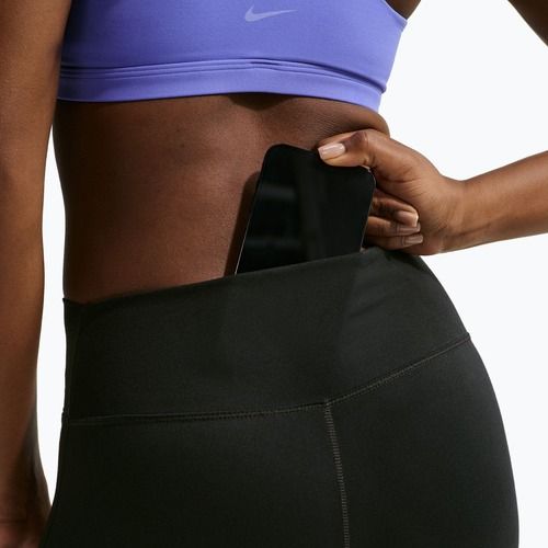 Legginsy damskie Nike One High Waisted Flared black/white