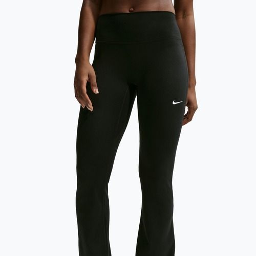 Legginsy damskie Nike One High Waisted Flared black/white
